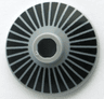 Dish 2 x 2 Inverted (Radar) with Hubcap with Black Stripes Pattern