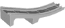 Duplo, Train Track Bridge End Section with 2 Vertical Bottom Supports