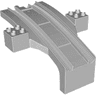 Duplo, Train Track Bridge Middle Section, Half Arch with 2 x 2 Side Supports