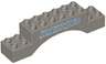 Duplo, Brick 2 x 10 x 2 Arch with 'JURASSIC WORLD' Pattern