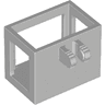 Crane Bucket Lift Basket 2 x 3 x 2 with Locking Hinge Fingers