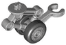 Duplo Airplane Landing Gear Large with 2 Wheels and Clip