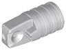 Hinge Cylinder 1 x 2 Locking with 1 Finger and Axle Hole on Ends without Slots