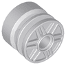 Wheel 18mm D. x 14mm with Pin Hole, Fake Bolts and Shallow Spokes