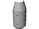 Vehicle, Tipper Drum 3 x 6 x 10 Half with 4 Pin Holes