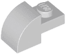 Slope, Curved 2 x 1 with Recessed Stud