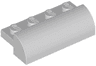 Slope, Curved 2 x 4 with 4 Recessed Studs