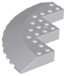 Brick, Round Corner 10 x 10 with Slope 33 Edge, Axle Hole, Facet Cutout