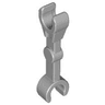 Arm Mechanical, Straight with Clips at 90 degrees (Vertical Grip)