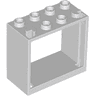 Window 2 x 4 x 3 - Hollow Studs