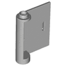 Door 1 x 3 x 3 Right - Open Between Top and Bottom Hinge