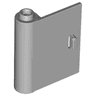 Door 1 x 3 x 3 Left - Open Between Top and Bottom Hinge