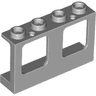 Window 1 x 4 x 2 Plane, Single Top Hole and Single Bottom Hole for Glass