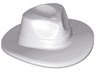 Minifigure, Headgear Hat, Wide Brim Outback Style (Fedora)