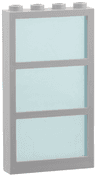 Window 1 x 4 x 6 with 3 Panes with Fixed Trans-Light Blue Glass