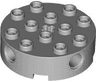 Brick, Round 4 x 4 with 4 Side Pin Holes and Center Axle Hole