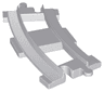 Duplo, Train Track Curved (short)