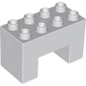 Duplo, Brick 2 x 4 x 2 with 2 x 2 Cutout on Bottom