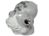 Minifigure, Head, Modified SW Mon Calamari with White Dewlap, Dark Bluish Gray Spots and Yellow Eyes with Eyelids Pattern (Lieutenant Bek)