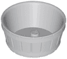 Container, Barrel Half Large with Axle Hole