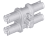 Technic, Pin Double with Axle Hole with Squared Pin Holes