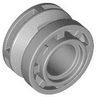 Wheel 11mm D. x 8mm with Center Groove, 8 Spokes and Smooth Side