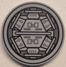 Tile, Round 3 x 3 with Black and Dark Bluish Gray SW Millennium Falcon Airlock Door Machinery Pattern