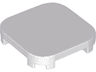 Tile, Modified 4 x 4 with Rounded Corners and 4 Feet
