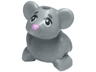 Mouse, Friends Style with Black Eyes and Bright Pink Nose Pattern