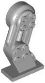 Large Figure Leg Left with Black Rotation Joint Pin
