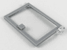 Door 1 x 4 x 5 Right with Fixed Trans-Clear Glass