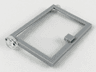 Door 1 x 4 x 5 Left with Fixed Trans-Clear Glass