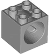 Brick, Modified 2 x 2 x 1 2/3 with Hole for Gear Worm Screw 6L