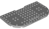Brick, Modified 8 x 16 x 2/3 with 1 x 4 Indentations and 2 Rounded Corners