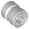 Wheel  8mm D. x 9mm for Slicks, Hole Notched for Wheels Holder Pin, Reinforced Back
