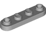 Plate, Round 1 x 4 with 2 Open Studs