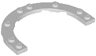 Plate, Round 5 x 8 Rounded End with 4 x 6 Curved Cutout