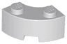 Brick, Round Corner 2 x 2 Macaroni with Stud Notch and Reinforced Underside