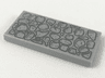 Tile 2 x 4 with Dark Bluish Gray Cobblestone Outlines Pattern