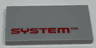 Tile 2 x 4 with Red 'SYSTEM' Pattern