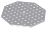 Plate, Modified 10 x 10 Octagonal with Hole