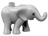 Duplo Elephant Baby, Walking with Black and White Eyes Semicircular Pattern