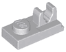 Plate, Modified 1 x 2 with Clip with Center Cut on Top