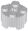 Brick, Round 2 x 2 with Axle Hole and Grille / Fluted Profile