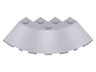 Brick, Round Corner 6 x 6 with Slope 33 Edge, Facet Cutout