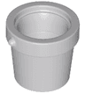 Minifigure, Utensil Bucket 1 x 1 x 1 Tapered with Handle Holders