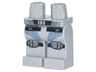 Hips and Legs with Scuba Suit with Black Straps and Silver Buckles and Knee Pads Pattern