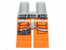 Hips and Orange Legs with SW Rebel Pilot Pockets, Light Bluish Gray Straps, Hose, 3 Bullets Pattern