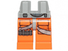 Hips and Orange Legs with SW Rebel Pilot Pockets, Light Bluish Gray Straps, Hose, 4 Bullets Pattern