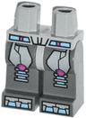 Hips and Dark Bluish Gray Legs with Medium Blue Belt, Light Bluish Gray Straps with Dark Pink Dots and Light Bluish Gray Talons Pattern